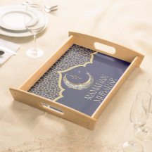 Ramadan Mubarak Serving Tray – Iftar Decor