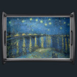 Bandeja Starry Night Over the Rhone Vincent van Gogh<br><div class="desc">Incorporado no design deste produto está "Starry Night Over The Rhone", que foi pintado em 1888 por Vincent Van Gogh (óleo na canvas). A pintura capturou a noite ao redor do Rio Rhone. O desafio de pintar à noite fascinou van Gogh e, ao pintar a Noite Estrelada sobre o Ródano,...</div>