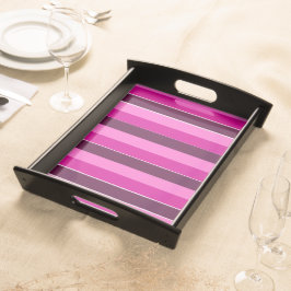Bandeja Stripes roxas e rosadas