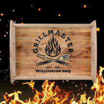 Tabuleiro de serviço personalizado Rustic GRILLMAS