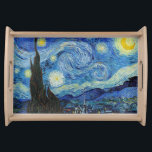 Bandeja Vincent Van Gogh Starry Night Vintage Fine Art<br><div class="desc">Vincent Van Gogh Starry Night Vintage Fine Art Servir Bandeja</div>