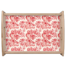 Vintage Red Toile Rustic Life