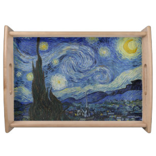 Bandeja Vintage Van Gogh Na Noite Estrelada