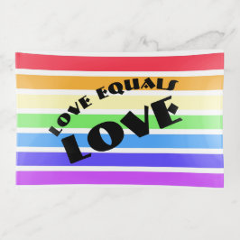 Bandejas Amor Igualdade Rainbow Flag