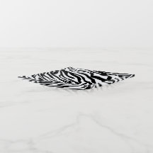 Bandeja de Zebra Black and White Patterno Trinket