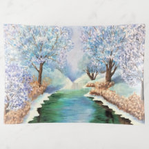 Bandeja Glass Trinket - Reflexões do inverno