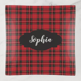 Bandejas Bandeja trineira de Xadrez Preta Preta de Pré-Disq