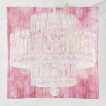 Crystal Chandelier I - Rosa