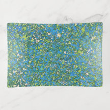 Desenho Abstrato de Borrifo Azul para Entusiastas