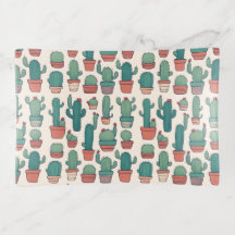 Kawaii Cactus Pattern Design