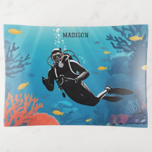 Nome personalizado Scuba Diver