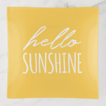 Olá Sunshine Yellow Trinket Tray