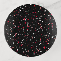 Padrão Vermelho Negro Moderno do Terrazzo