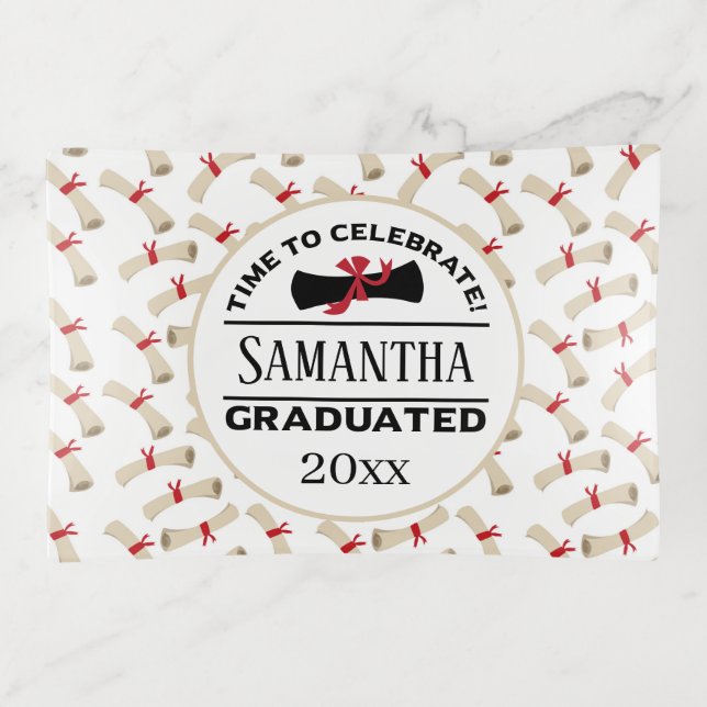 Bandejas Personalized Graduation Gift | Time To Celebrate (Frente)