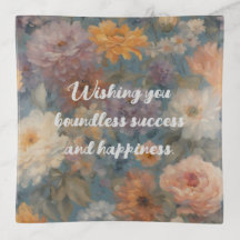 Presentes de graduação de aquarela suave para neta