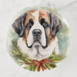 Bandejas Santo Bernard Christmas Wreath Festivo Pup<br><div class="desc">Procurando o presente de Natal perfeito para seu amigo peludo? Nosso presente de Natal é o que você precisa! Com um tema de Natal encantador, é o presente ideal para o seu querido animal de estimação. Quer você seja uma mãe de cachorro, pai de cachorro, ou simplesmente um amante de...</div>