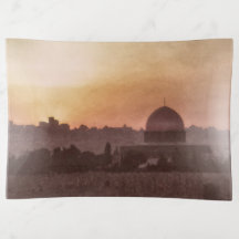 Vidro Bandeja Jerusalém Velha c/Domo do Rochedo