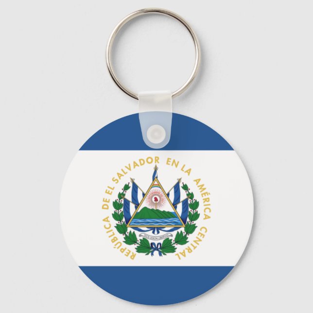 Bandera de El Salvador Chaveiro (Frente)