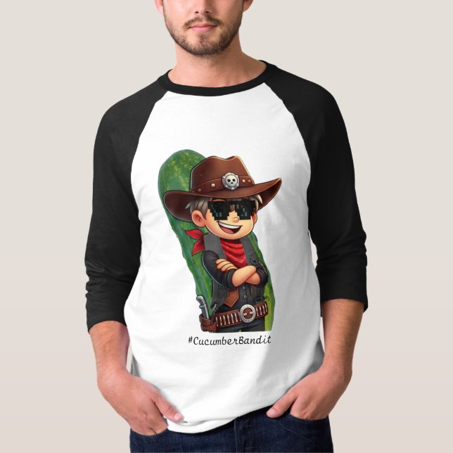 Bandidos imaginários - Camisa T #CucumberBandit QR (Frente)