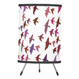Bando de Aves em Rosa e Roxo