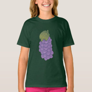 Bando de Uvas Roxas com Camisetas Folha Verde