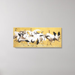 Bando japonês de gruas, impressão em vinheta,