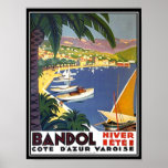 Bandol Cote D'azur France Poster de viagens<br><div class="desc">Bandol Cote D'azur France Poster de viagens</div>
