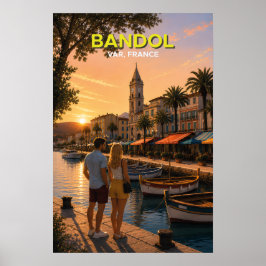 Bandol, France – Vintage Travel Poster