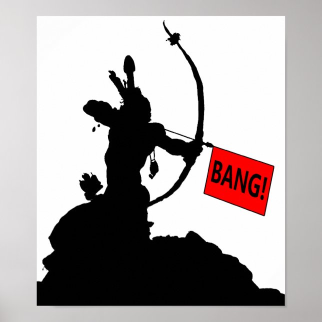 "BANG!" Poster Divertido de Flecha (Frente)