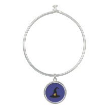 Bangle Bracelet Witch Hunt Design com Charme redon