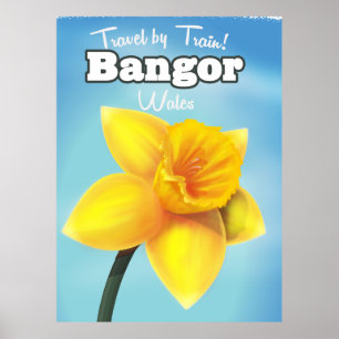 Bangor, poster de viagens de Daffodil do País de 