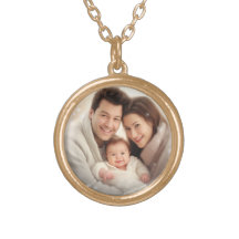 Colar Dourado de Foto Personalizado