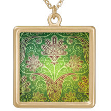 Colar Dourado de Plata Decorativo