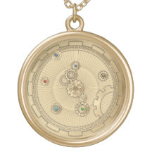 Colar Dourado Steampunk