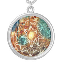 Colar de abstrato Sunburst por Joya Eve