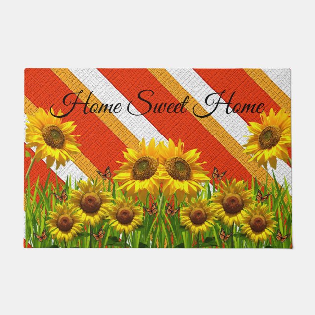 Banheira de tapete de girassol (Frente)