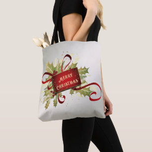 Banheira de Tote de Natal Vermelho Moderno