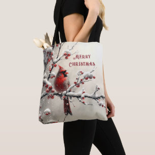 Banheira de Tote Natal Red Cardinal