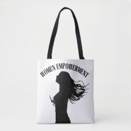 Banheira de Tote Silhouette Empoderada para Mulher