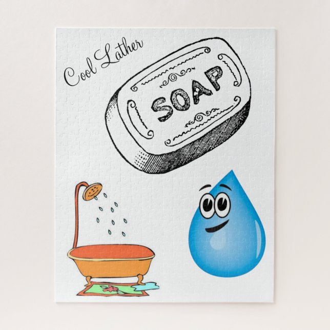 Banheira Legal de quebra-cabeça (Vertical)