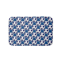 Banheiro Bolas de futebol, azul, tapete