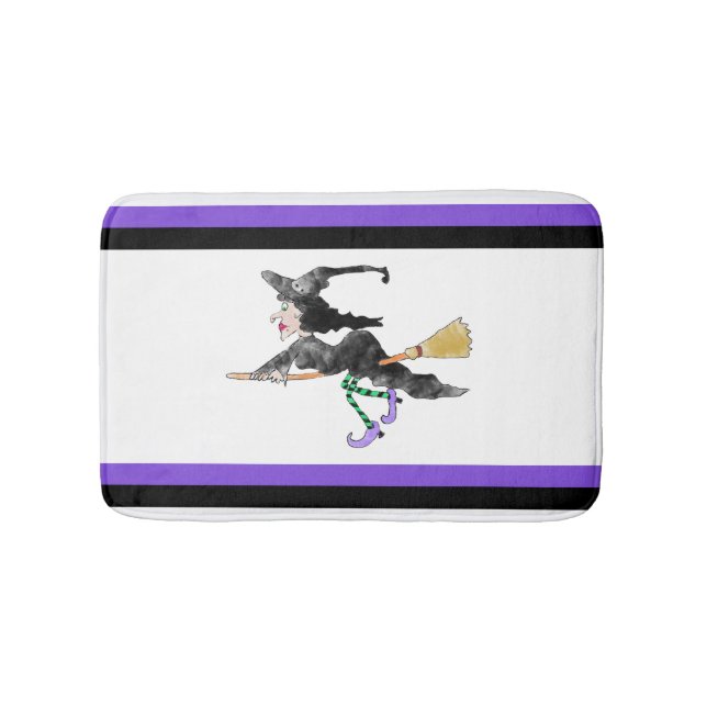 Banheiro Bruxa no tapete de banho (frente)