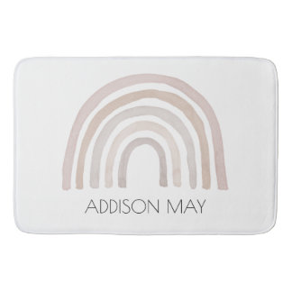 Banheiro Casaco de banho de bebê arco-íris, tapete de banho