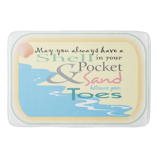 Banheiro Dedos no tapete grande de areia (Frente)