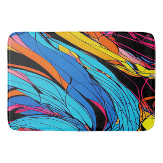 Banheiro Design de tapete colorido grande vibrante