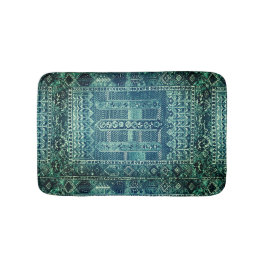 Banheiro Design de tapete oriental em blues