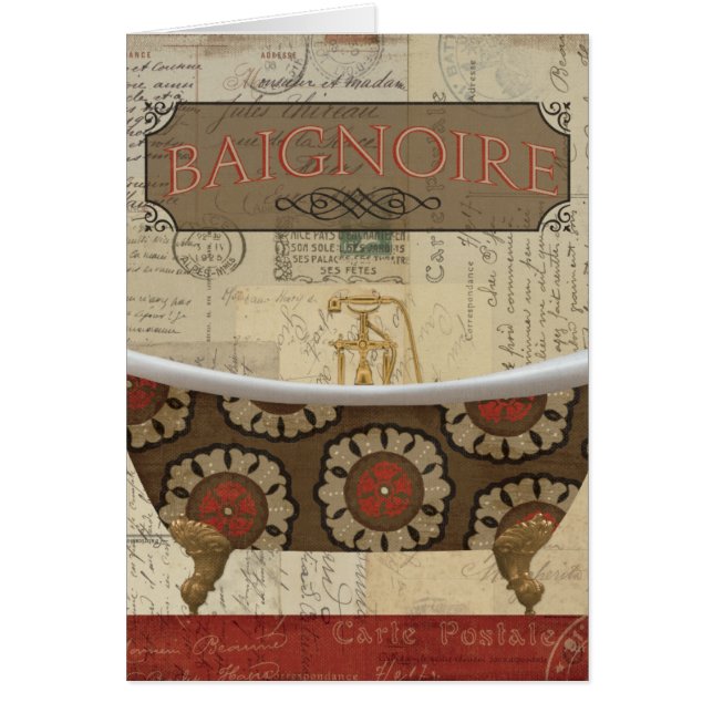 Banheiro do francês do cartão (Frente)