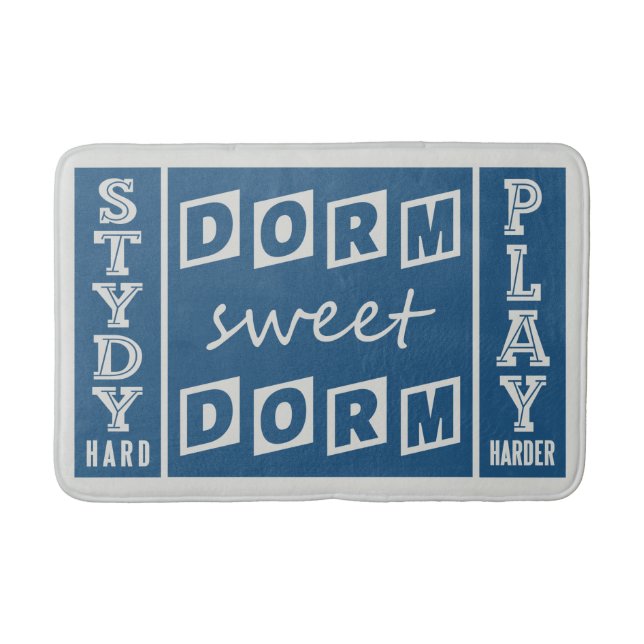 Banheiro "Dorm Sweet Dorm", tapete de banho (Frente)