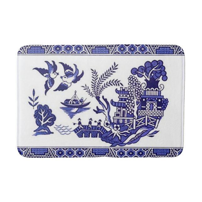 Banheiro Esteira de banho azul do tapete da cozinha do (Frente)