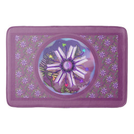 Banheiro Flor no tapete de banho do deserto